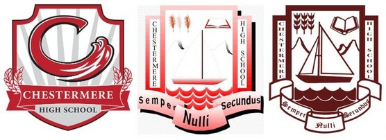 Chestermere High School Crests throughout the years